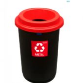 Minatol Eco affaldsspand 50L rød